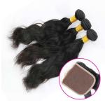 20 Inch Malaysian Curly Hair Bundles With Closure Natural Wave CE Certification
