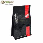 Strong Sealing Side Flat Bottom Bag Custom Printing Coffee Packaging Bag With