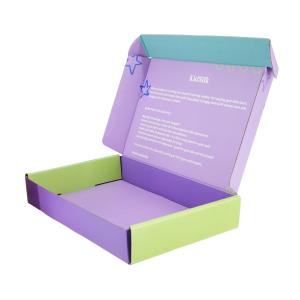 China Colorful Luxury White Corrugated Express Mailer Paper Packaging Box For Dress factory