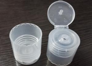 China Translucent Flip Top Plastic Screw Caps Screw On Type Smooth Closure factory