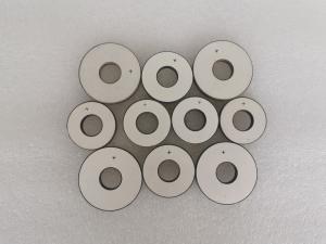 China Ring Round Shape P4 P5 Or P8 340PF Piezoelectric Ceramic Plate factory