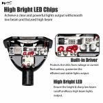 Universal LED Headlight Kit for H1 H4 H7 Automotive Motorcycle Honeycomb