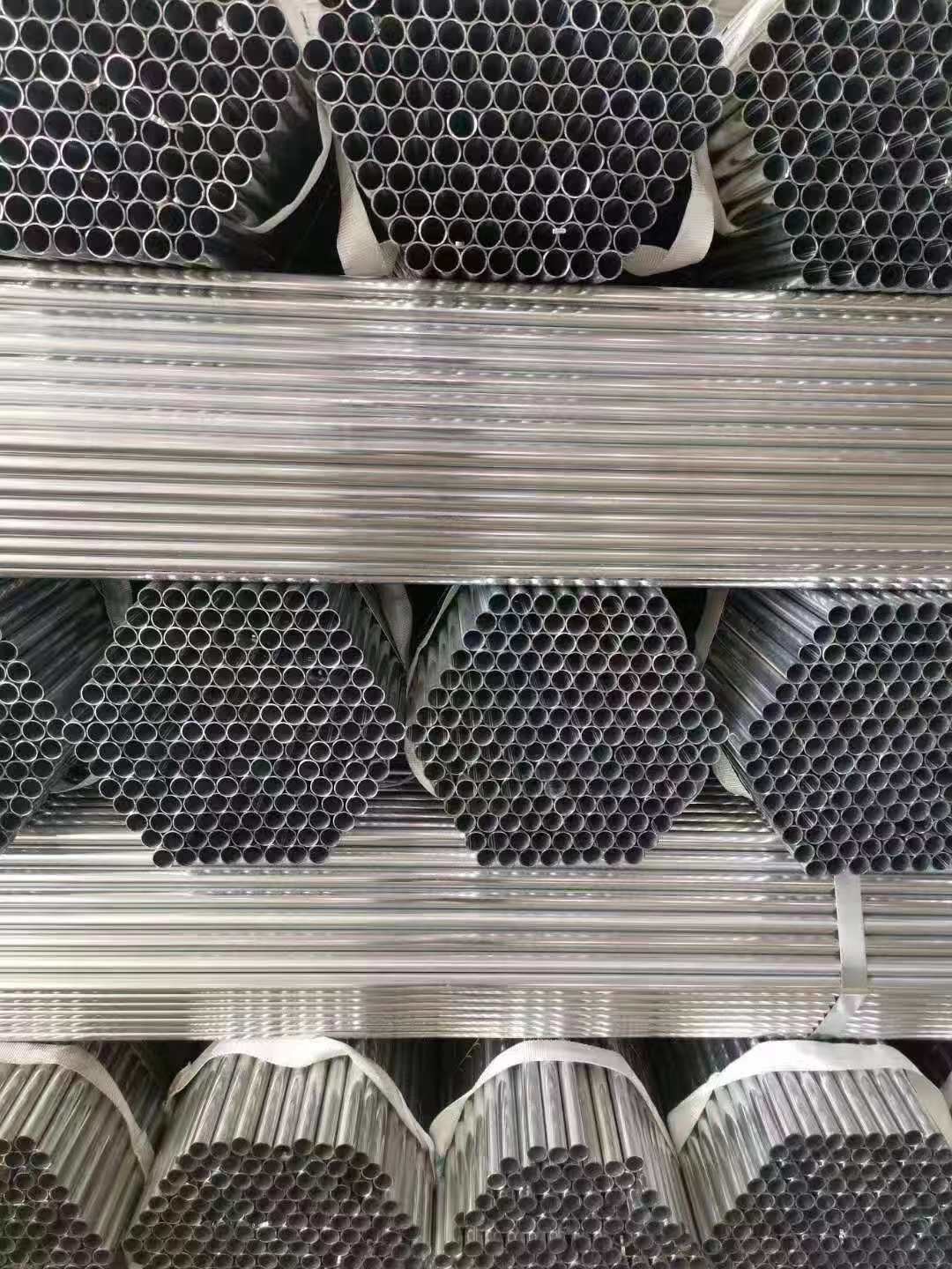 Rigid Sch 40 Galvanized Pipe , 40 G - 300 G Hot Dip Galvanized Steel Pipe