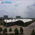 EPS Roof PVC PTFE Tensile Membrane Spatial Cable Domes Welding For Structure