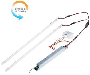 China Bluetooth Smart Led Magnetic Strip Retrofit Kit For 4 Foot Troffer 36W factory