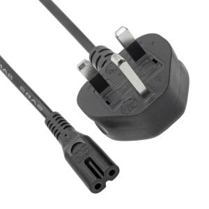 China 6ft Customize Length Electric Power Cord BS1363 To C7 2.5A 250V 18AWG factory