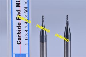 China SGS Mico Two Flute Milling Machine Bits End Mill With TiSiN / NANO Coating factory