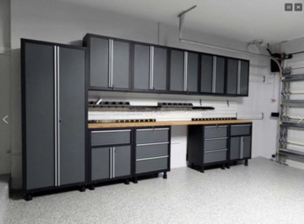 Cold Rolled Steel Garage Storage Workstation with Optional Combination Configuration