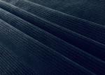 Black stripes Micro Velvet Fabric / 240GSM 100 Polyester Material 150cm