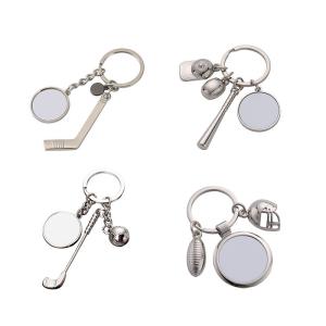 China Sublimation Printing Keyring Sublimation Personalized Gift Keychains factory