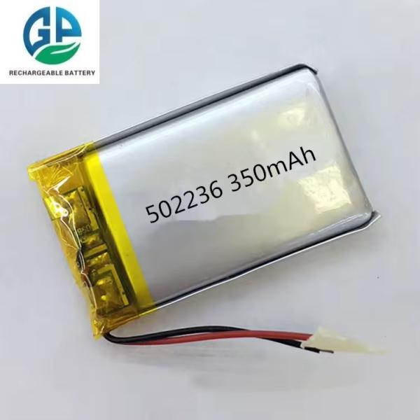 KC CE Approved 3.7V Li Poly Rechargeable Battery 502236 3.7V 350mah 1.295wh