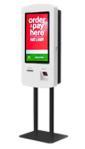 Convenient Operation Food Ordering Kiosk With POS Terminal Credit Card Payment