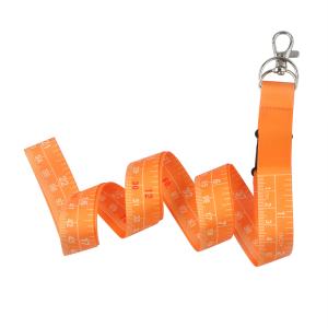 China Orange Lanyard Clothing Tape Measure Comfortably Carry Measure Tapes 160cm X 2.5cm factory