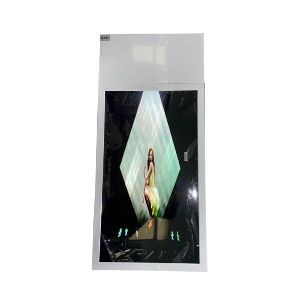 China Shockproof 43" Hanging LCD Window Display 0.8mm Bezel factory