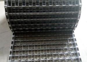 China 304 Stainless Steel Mesh Belt Flat Conveyor Belt For Steak Process Oven factory