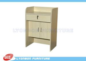 China Customize Wood Reception Desk ODM For Customer Service / 1000mm * 500mm * 1100mm factory