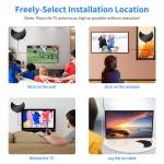 3 Meters Cable Length IEC/F Male Connector Long Range HD 1080p Digital Indoor TV
