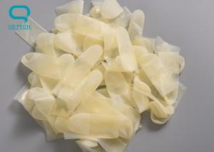 China Frosted Translucent Rubber Latex Notched Finger Cots Anti Static factory