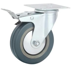 China Locking Swivel Casters Insitutional Apparatus Castor Furniture Wheels 3in factory