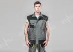 Waterproof Heavy Duty Work Suit Poly Cotton Blended Detachable Sleeves Jacket