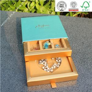 China promotional professional custom made modern jewellery box certificated by ISO BV SGS,can print the company LOGO factory