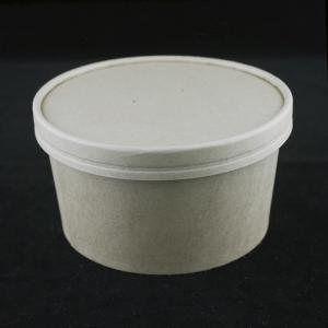China Eco Friendly Paper Salad Bowls With Lids 1000ml Kraft Food Containers factory