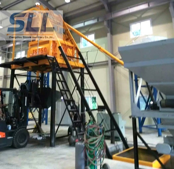 HZS35 Cement Concrete Batching Plant With Sealed Patent Convenient Operation
