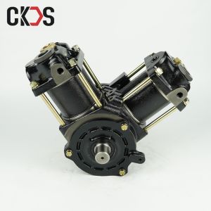 China High Quality OEM ME067899 Pneumatic Air Brake Compressor for Mitsubishi Fuso 8DC93 Double Cylinder Engine 30MM Crakshaft Diam factory