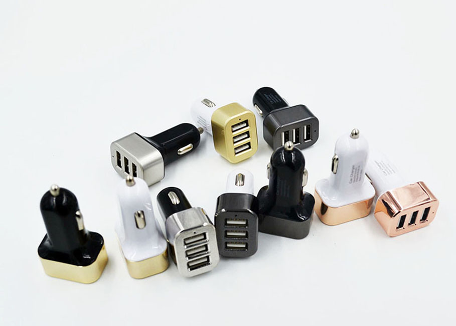 Smart IC Car Accessories Mobile Charger , 5.1A Output Vehicle Phone Charger