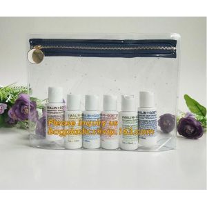 China pvc Zip lockk document file bag,Three-dimensional PVC Document Bag File Zipper Bag with Front Label Pocket bagplastics pac on sale