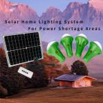 4*50PCS LED 5200mah Li Battery Solar Garden Light With Phone Charger