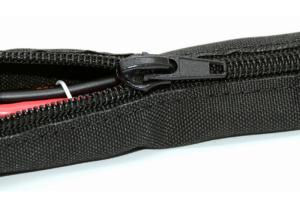 China Automotive Zipper Cable Sleeve Braided Wrap Black For Braided Wire Protector factory