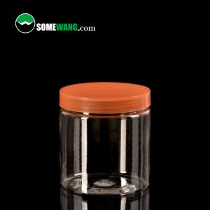 China 250ml Smooth Surface Plastic Clear Jars Cosmetic Food Grade Plastic Jars factory