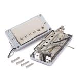 Alnico 5 Chrome Metal Pickup Dual Coil Closed Mini Humbucker for LP Guitar