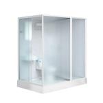 Shower Cabins White Acrylic ABS Tray1900*1200*2150mm white aluminium side open