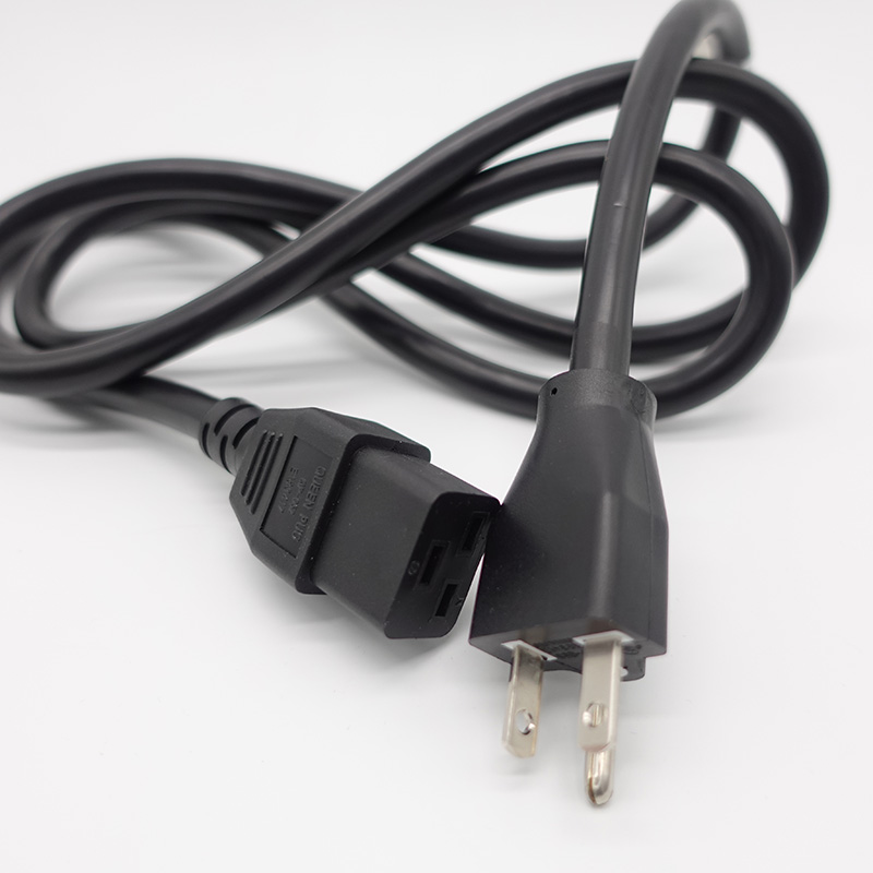 1.5m European Computer Eu Ac US Power Cord with Customized Rated Voltage 110-250V