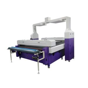 Sublimation automatic cut textile clothes digital laser cutting machine