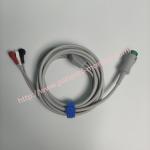 EA6231B PN 040-000965-00 Mindray 12Pin 3-Lead ECG Cable AHA Snap
