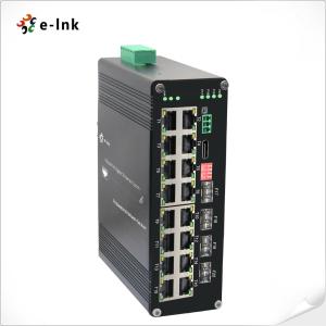 China Mini Industrial 1-Port 100 Base-FX to 2-Port 10 / 100BaseIndustrial L2+ 16-Port 10/100/1000T T 90W PoE++ Media Converter factory