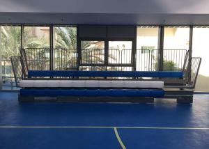 China Gym Spectator Retractable Bleacher Seating Customized Colors For School Halls factory