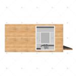 Residential - (Heya-1X05) Quick Assembly Ready Made Stable 2 Bedroom Prefabricat