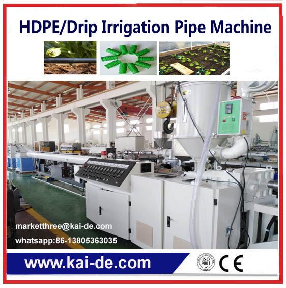 PE drip Emitting pipe extruder machine Drip pipe making machine supplier from