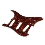 3Ply 11-Hole SSS Electric Guitar Pickguard Magma Red Scratch Plate For