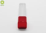 10ml Empty Lip Gloss Tubes With Brush , Luxury Square Clear Lip Gloss Bottles