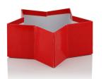 Cardboard cookie packing gift box Stocked luxury wholesale custom round flower