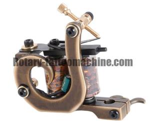 China Pure Copper Line Tattoo Machine , 10 Wraps Shader Tattoo Machine 3-4v Start Voltage factory