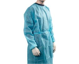 China Environmentally Friendly Disposable CPE Gown With Waist Tie Closure factory