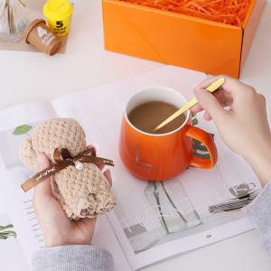 China Antimicrobial Ceramic Wedding Souvenirs Multiple Colors High Aesthetic Towel Water Cups factory