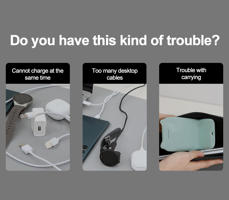 3-In-1 Multifunctional Foldable Wireless Charging Stand for Smartphones