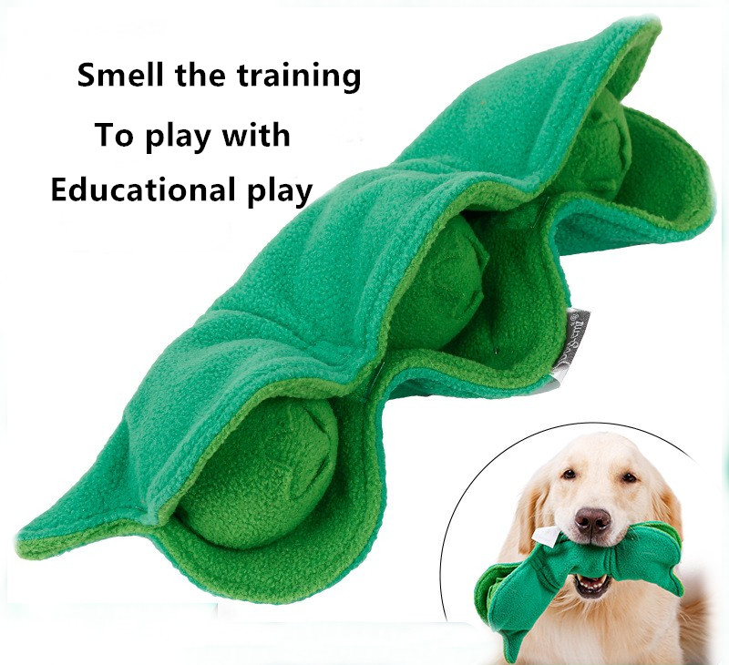 Pea Dog Sniffing Plush Toy Expends Energy Grinding Teeth Ball Hiding